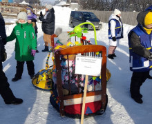 Конкурс оригинальных саней Невозможное возможно прошел в Больших Шапах