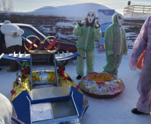 Конкурс оригинальных саней Невозможное возможно прошел в Больших Шапах